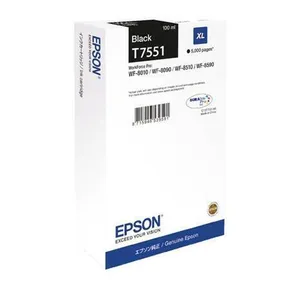 Epson Original Ink C13T755140, T7551, XL, black, 5000S, 100ml, 1Stk, Epson WorkForce Pro WF-8590DWF